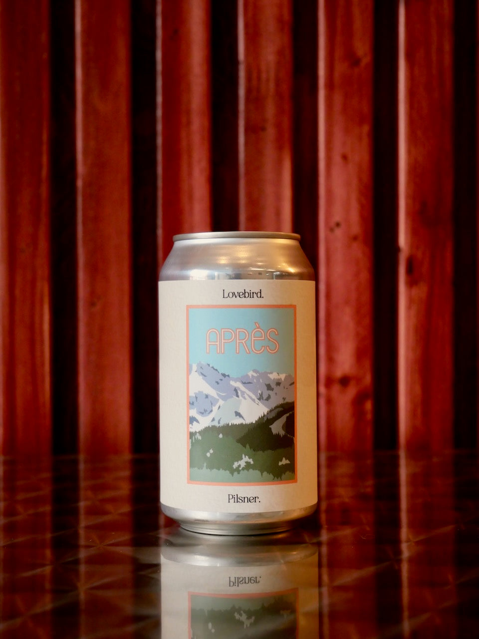 Après Pilsner beer by Lovebird Brewing